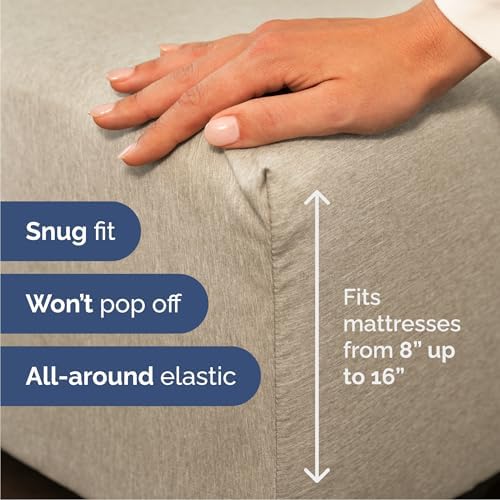 Cal King Size 4 Piece Sheet Set - Breathable & Cooling - Heathered