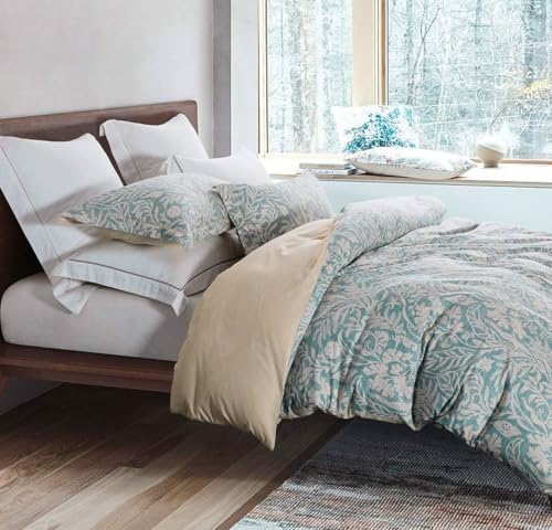 SLEEPBELLA Duvet Cover Full Size, 600 Thread Count Cotton Beige &