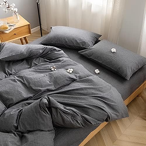 FACE TWO FACE Bedding Duvet Cover Set100% Washed Cotton Duvet Cover