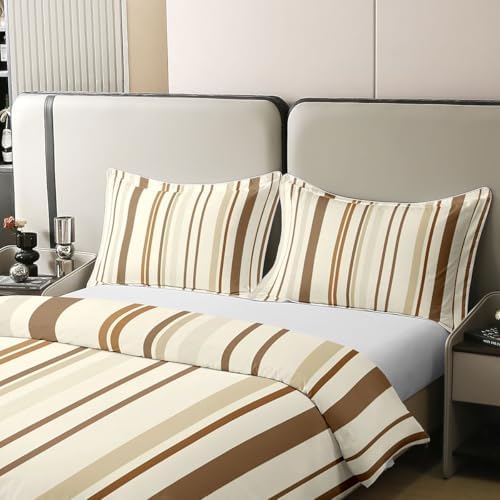 Homewish Geometric Stripes Kids Bedding Set King Size Cover 100%