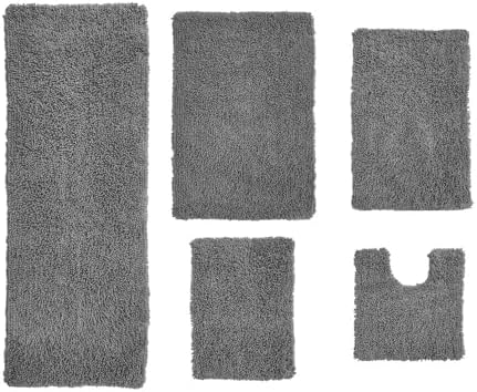 Luxury Ultra Soft Durable Machine Washable Bathroom Rugs Set 3 Piece