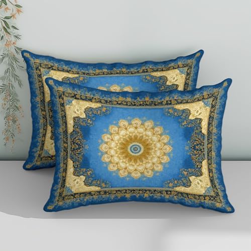 California King Duvet Cover Set Paisley Pattern Soft Microfiber
