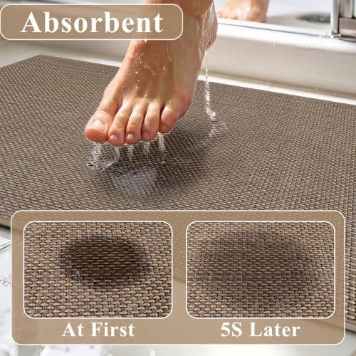 SHACOS Non Slip Bathroom Runner Rugs 24"x60" Quick Dry Ultra Thin Bath