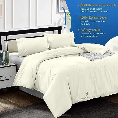 Dee's Collection 800 Thread Count Twin XL Size Duvet Covers Egyptian