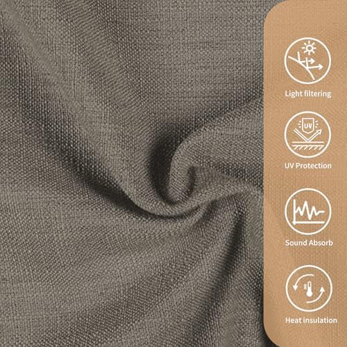 LUSTROWIN Blackout & Light Filtering Curtains for Bedroom & Living