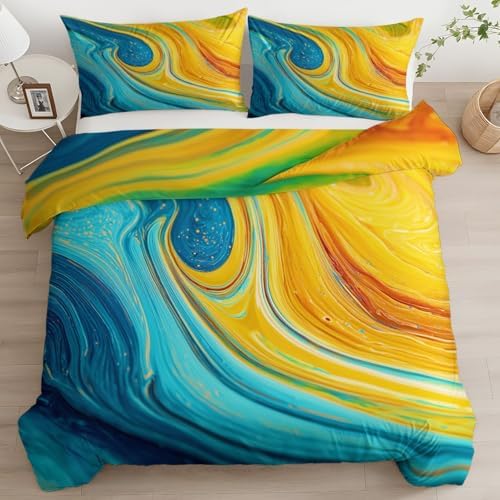 California King Duvet Cover Set Abstract Rotating Visual Experience