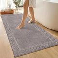 60x24 Long Bathroom Rugs Bath Mat, Non Slip Washable Absorbent Rug