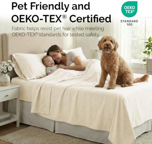 21 Inch Deep Pocket Full Size Bed Sheets Set Wrinkle Free Microfiber