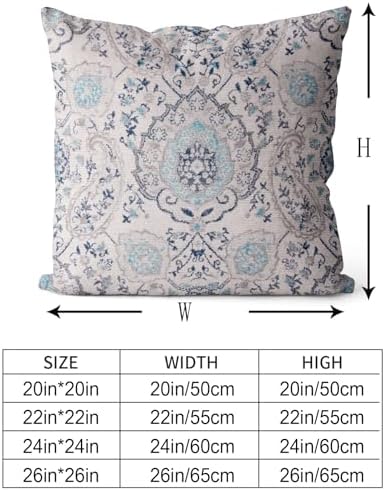 Snycler Boho Throw Pillow Covers 22x22 inch Set of 2 Terracotta Rust
