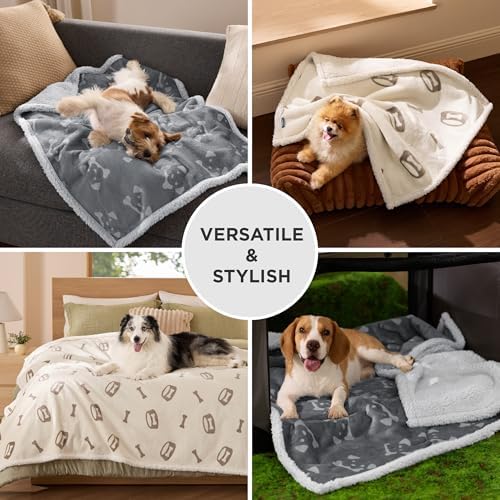Bedsure Waterproof Blanket for Bed - Twin Size 60"x80", Anchor Gray