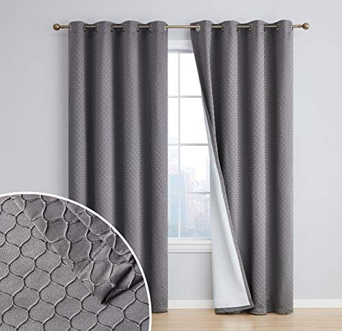 HLC.ME Siena Decorative 100% Full Blackout Thermal Insulated Window