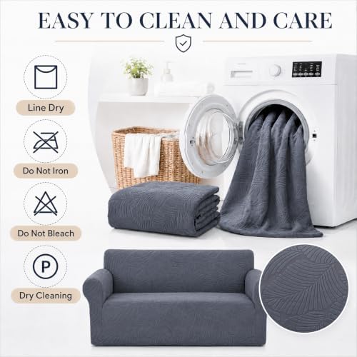 Sofa Slipcover - Stretch Couch Covers for Sofa Jacquard Washable Sofa