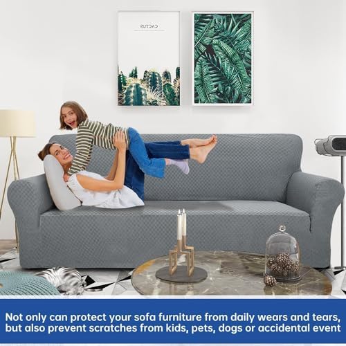 YEMYHOM Couch Cover Latest Jacquard Design High Stretch Sofa Covers