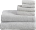 Great Bay Home 100% Cotton 6 Piece Bath Sheet Set - Absorbent