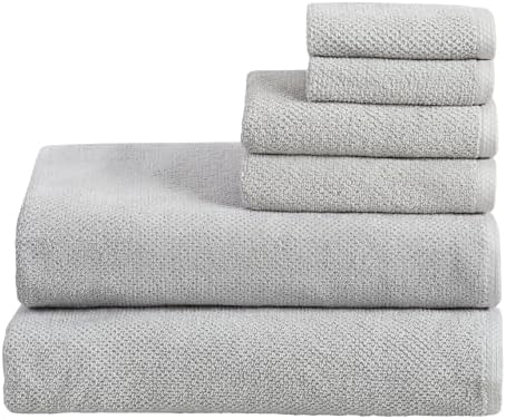 Great Bay Home 100% Cotton 6 Piece Bath Sheet Set - Absorbent