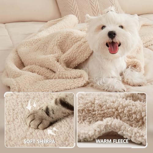1 Pack 3 Calming Blankets Fluffy Premium Fleece Pet Blanket Soft
