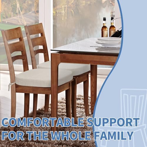 BUYUE Dining Chair Cushions 2.5 Inch Thick, U Shape Kitchen Chair Pads