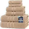 Veteran Textile LLC- 6 Pieces - Turkish Cotton - Luxury Towel Set for