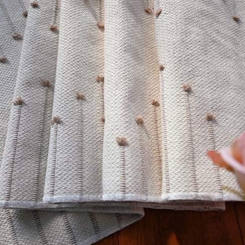 Boho Table Runner with Tassel for Kitchen Dining Rustic Cotton Woven