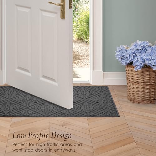 Laura Ashley Hi-Low Tufted 26" x 60" Washable Skid-Resistant Runner