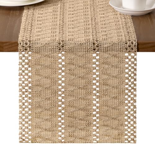 MLMW Boho Table Runner 36 inches Small Coffee Table Runner Rustic