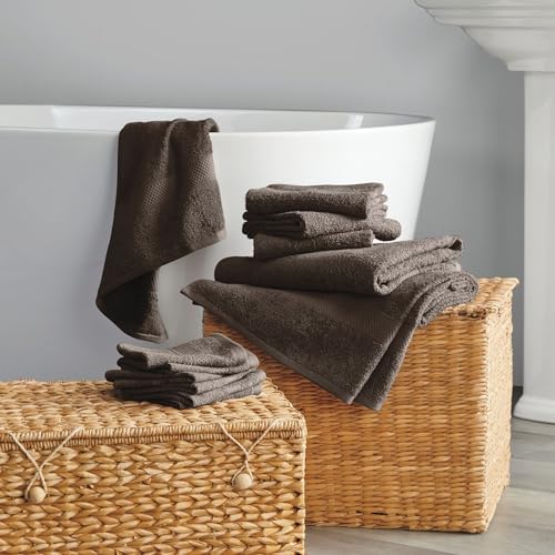 Stoneberry Home 12-Piece Set of Towels, Lightweight 380 GSM Cotton