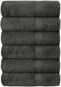 J&V TEXTILES 6 Pack Bath Towel Set (27 x 52 Inches), 500 GSM 100% Ring