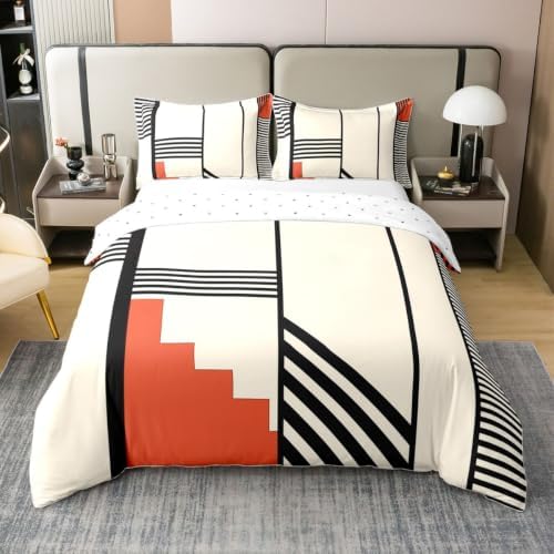 Castle Fairy Geometric Stripe Kids Bedding Set King Size Cover 100%