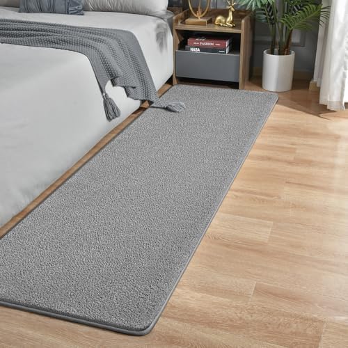 Modern Hallway Runner Rug, 2x6 Grey Washable Non Slip Runner Rug