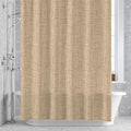 Beige Khaki Solid Shower Curtain 84 inches Extra Long Minimalist Cloth