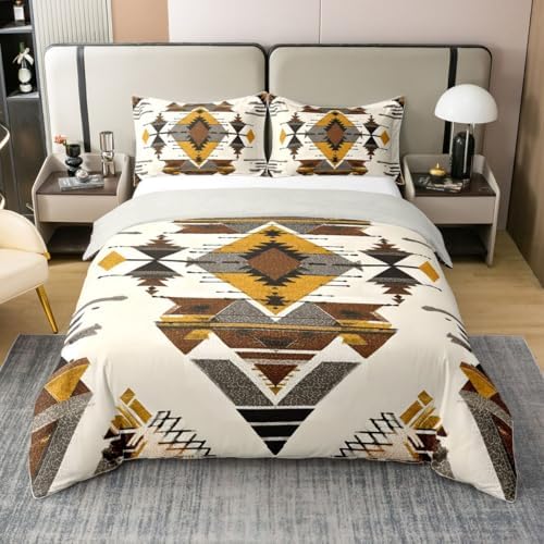 jejeloiu Southwestern Duvet Cover 100% Cotton Queen Size Boys Girls