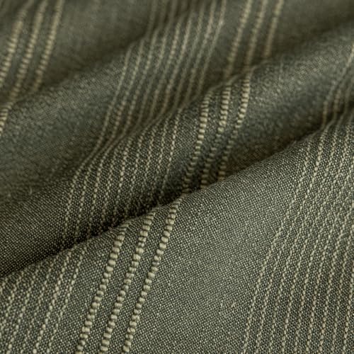 Hckot Decorative Striped Throw Pillow Covers 20x20 Set of 2 Olive
