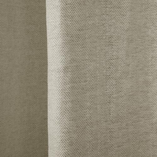 ChadMade Back Tab Window Treatment 84 Inch Length, Textured Light