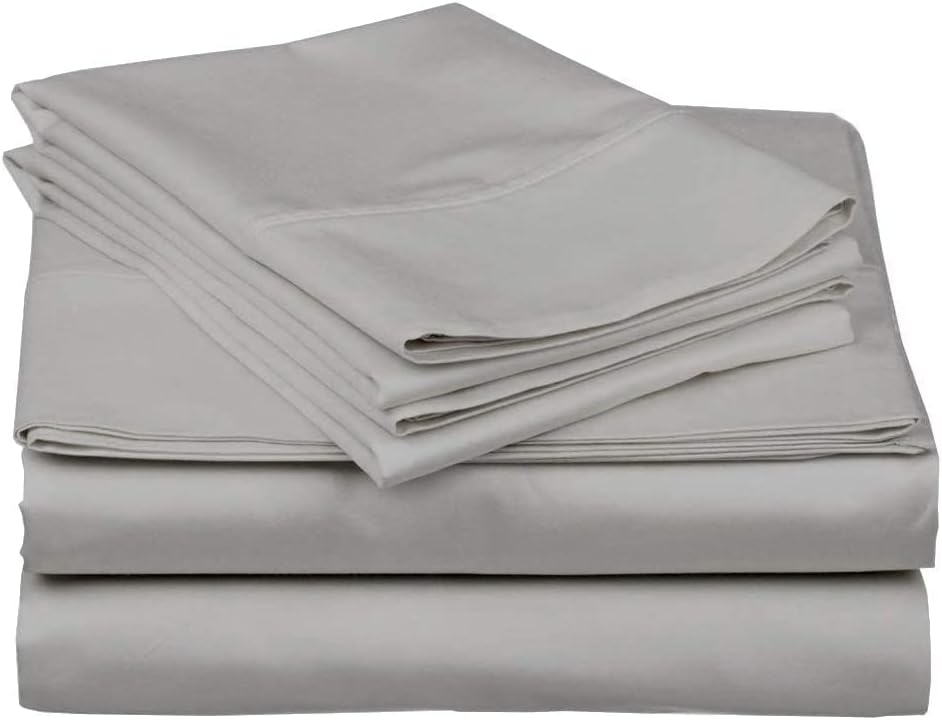 Queen Size Sheet Set - 100% Long Staple Cotton Sheets Set - Fitted