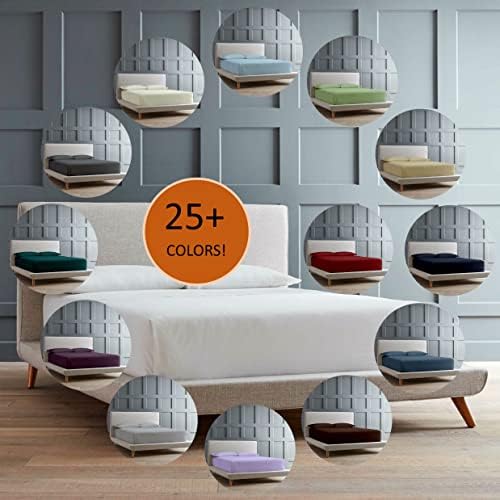 DDECOR King Size 4-Piece Sheet Set Organic Cotton Sheets 600 Thread