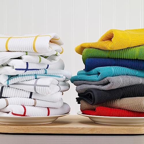T-Fal Solid & Checked Parquet Kitchen Towels: Highly Absorbent, Super
