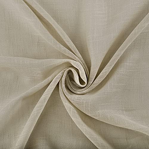 No. 918 Bondi 2-pack Linen Texture Jute Tabs Semi-Sheer Tab Top
