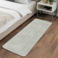 Long Bathroom Runner Rug, Grey Rustic Absorbent Non Slip Washable Rug