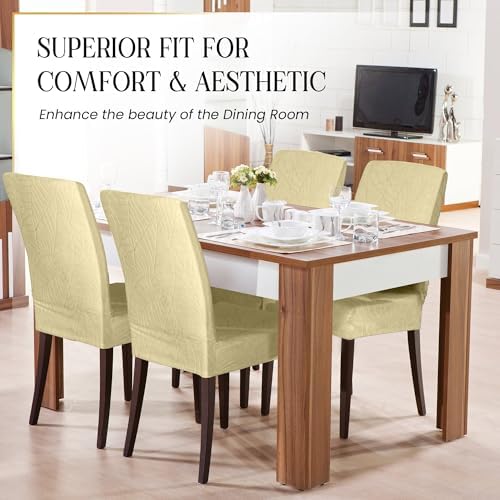 Waterproof Dining Chair Covers Set of 6 - 3 Layers Thick Fabric