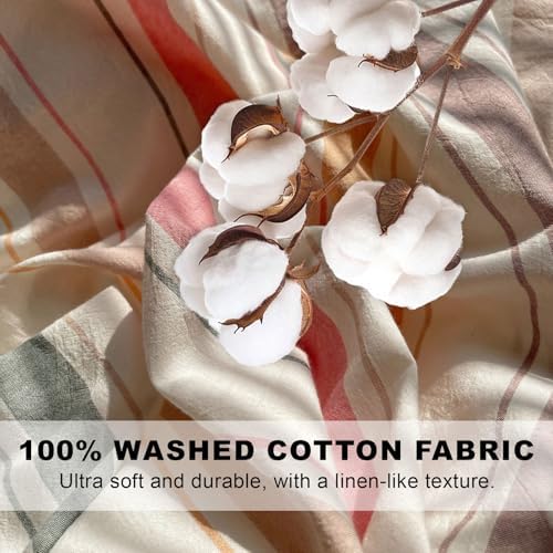 VClife Washed Cotton Duvet Cover Sets Twin XL