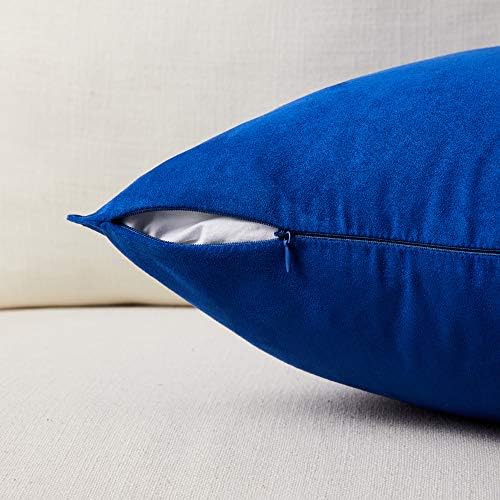 Fancy Homi 2 Packs Premium Faux Suede Decorative Throw Pillow Covers