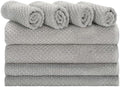 SAFAVIEH Home Collection Chelsea 8-Piece Towel Set – Grey Cotton, 650