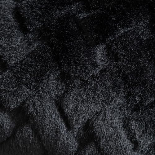 Yaertun Set of 2 Decorative Throw Pillow Covers Thick Plush Wool Throw