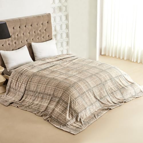 COOVA Oversized King Fleece Blanket 120x120 inches, Soft Cozy Warm