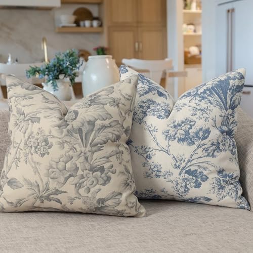 Buenohuas Farmhouse Decorative Pillow Covers 22x22 Set of 2, Vintage