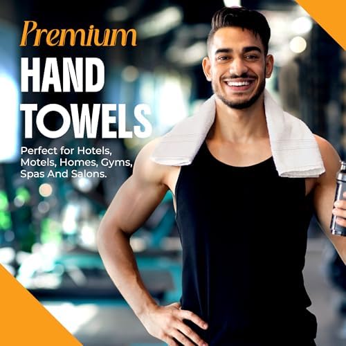 Threads+ 60-Pack 100% Cotton Hand Towels – Super Soft & Absorbent