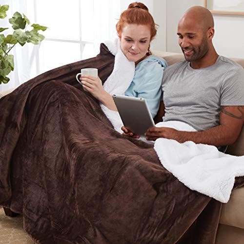 Sherpa Throw Blanket Super Soft Reversible Ultra Luxurious Plush