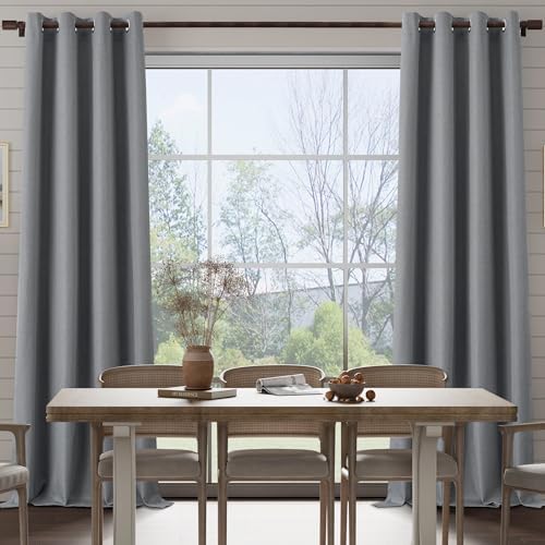 Extra Lenght 100% Blackout Curtains 120 Inch Length 2 Panels Set for