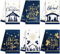Oudain 6 Pcs Christmas Kitchen Towels Nativity Scene Christmas Hand