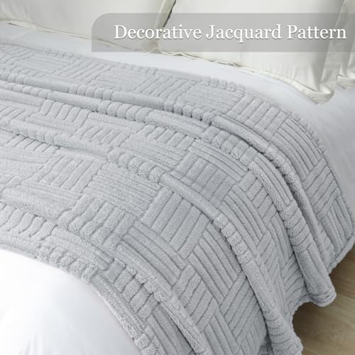 Whale Flotilla Lightweight Fleece King Size Blanket for Bed, Light